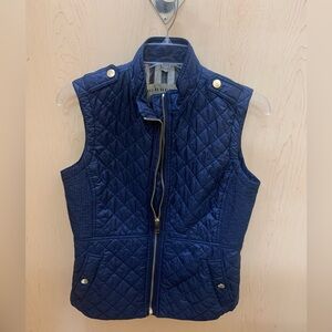 Burberry Quilted Vest in Navy